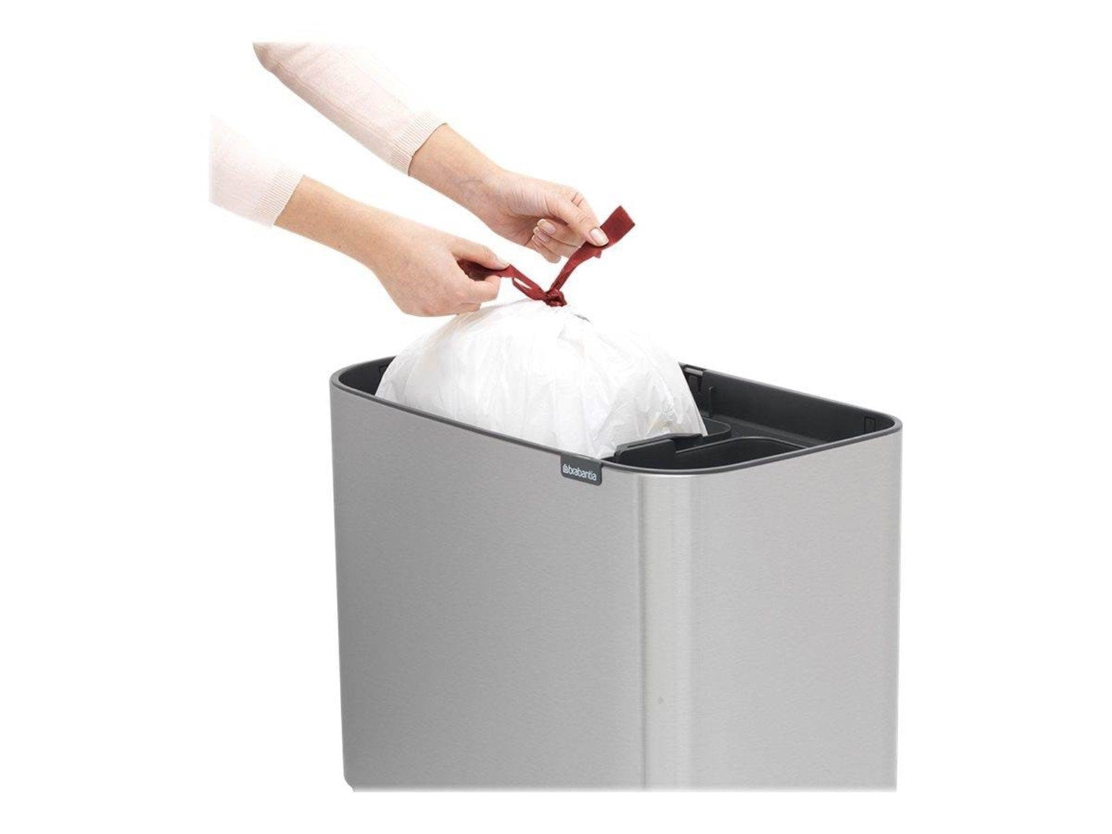 brabantia Bo Touch Bin - rubbish bin - 34 L - matt steel