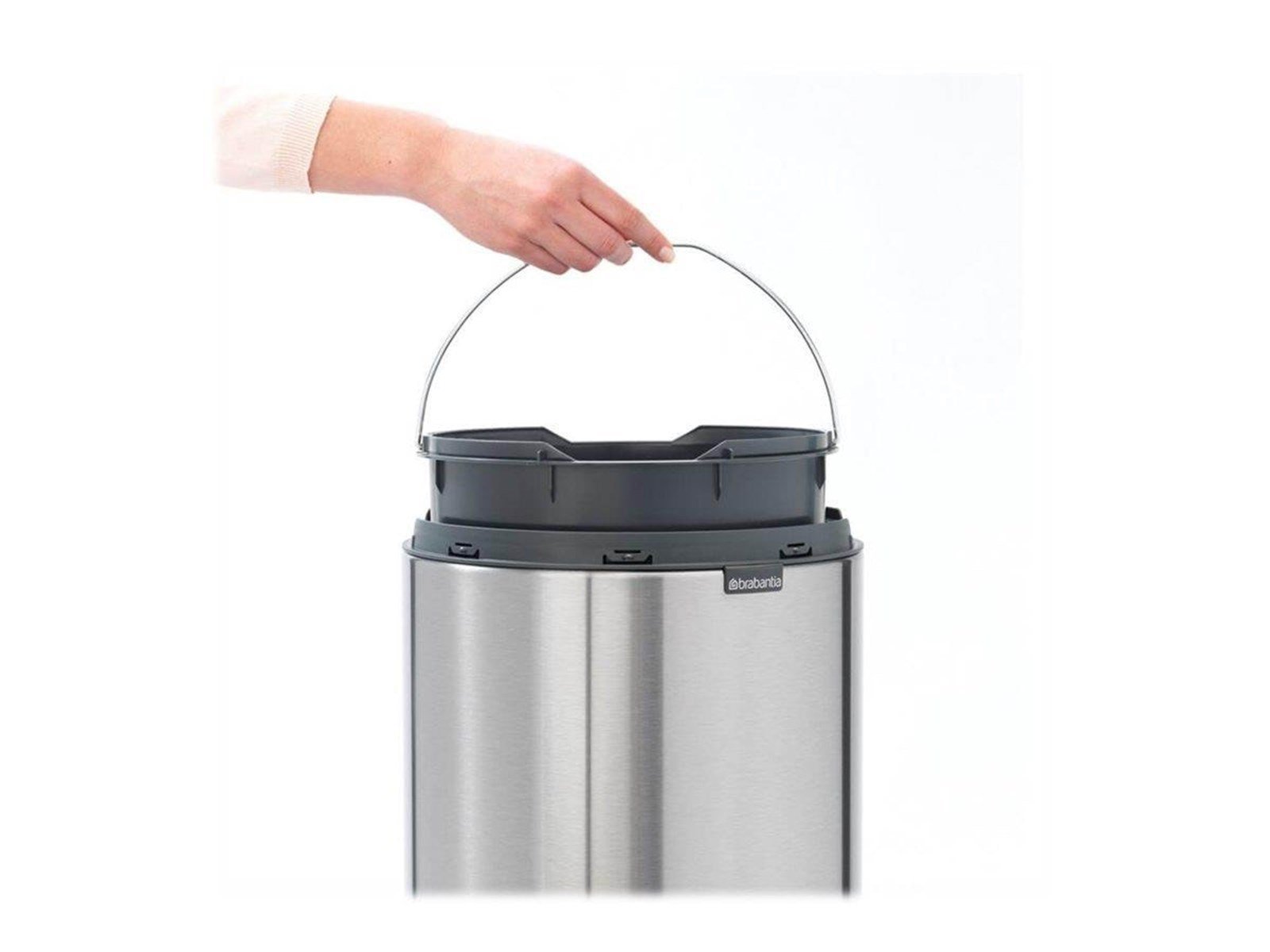 brabantia Touch Bin New - rubbish bin - 30 L - matt steel