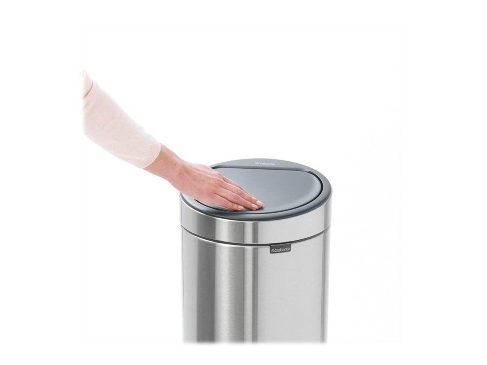 brabantia Touch Bin New - rubbish bin - 30 L - matt steel