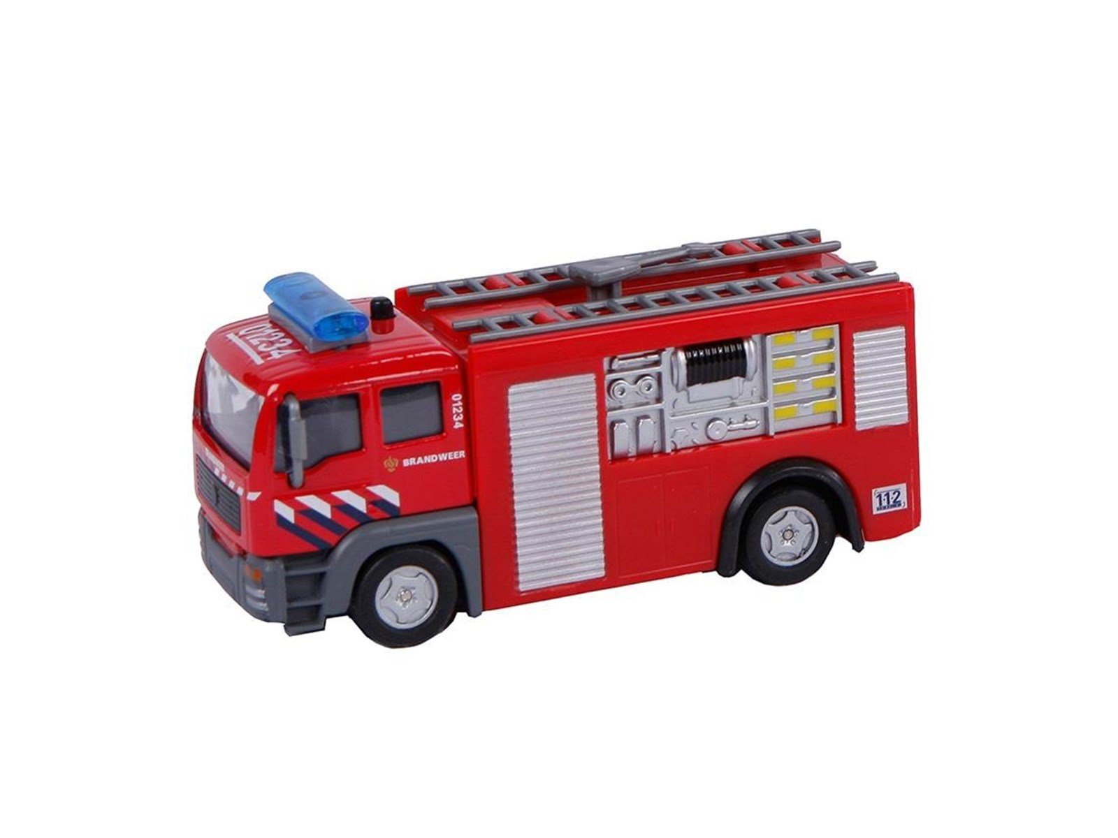 2-Play Traffic 2-Play Die-cast Pull Back Brandweer NL Light and Sound