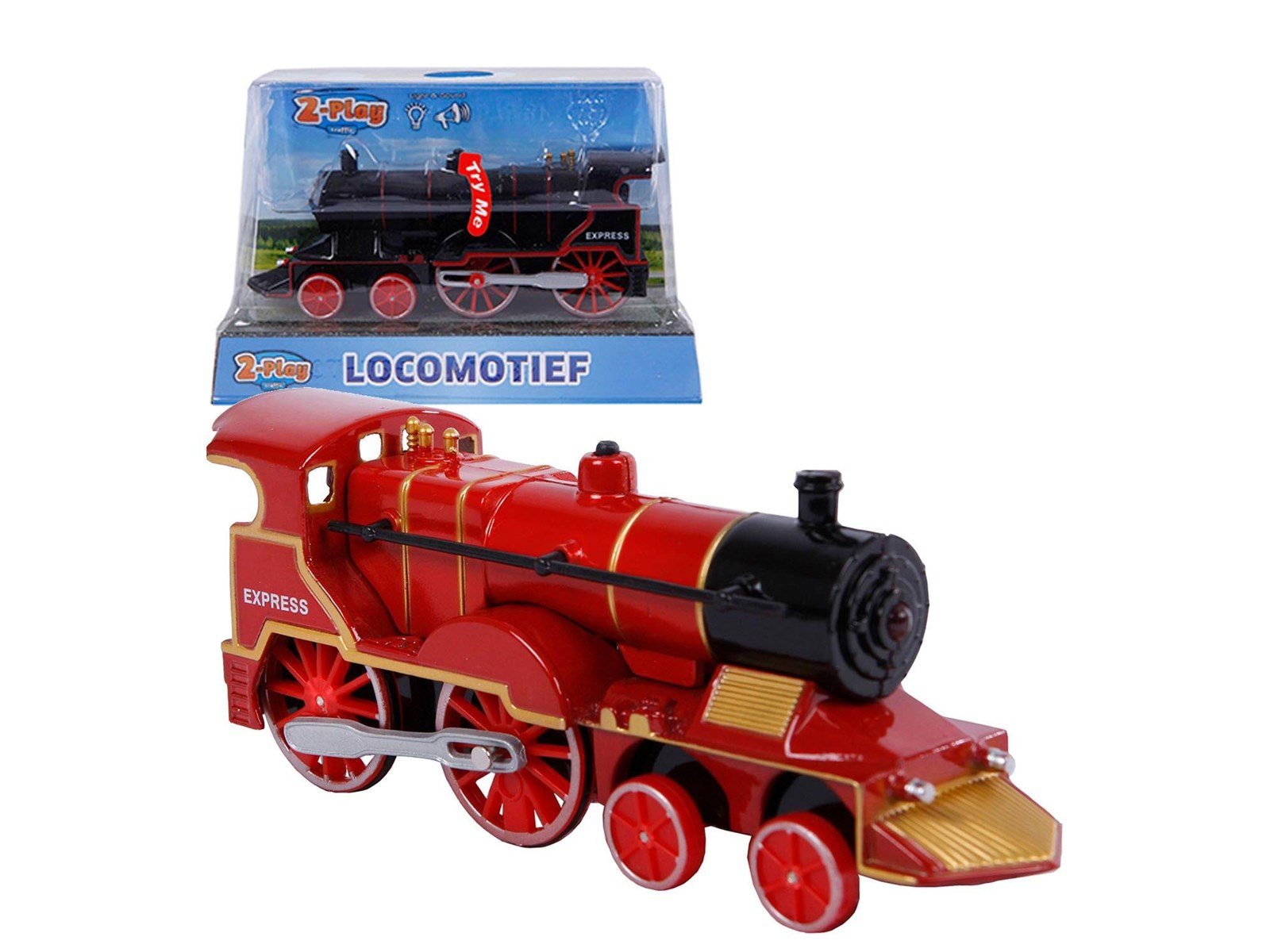 2-Play Traffic 2-Play Die-cast Locomotive with Light and Sound 14cm (Assorted)