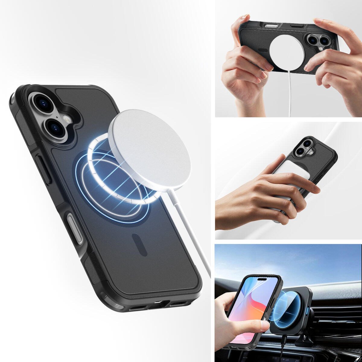 4smarts Defend Case für Apple iPhone 16 MagSafe-kompatibel