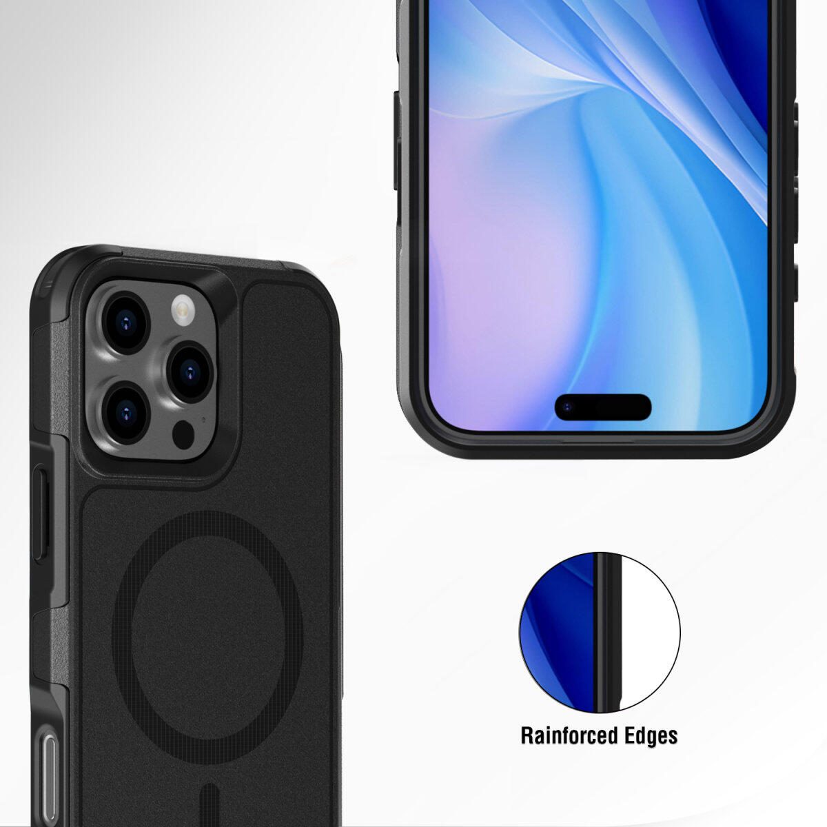 4smarts Defend Case für Apple iPhone 16 Pro MagSafe-kompatibel