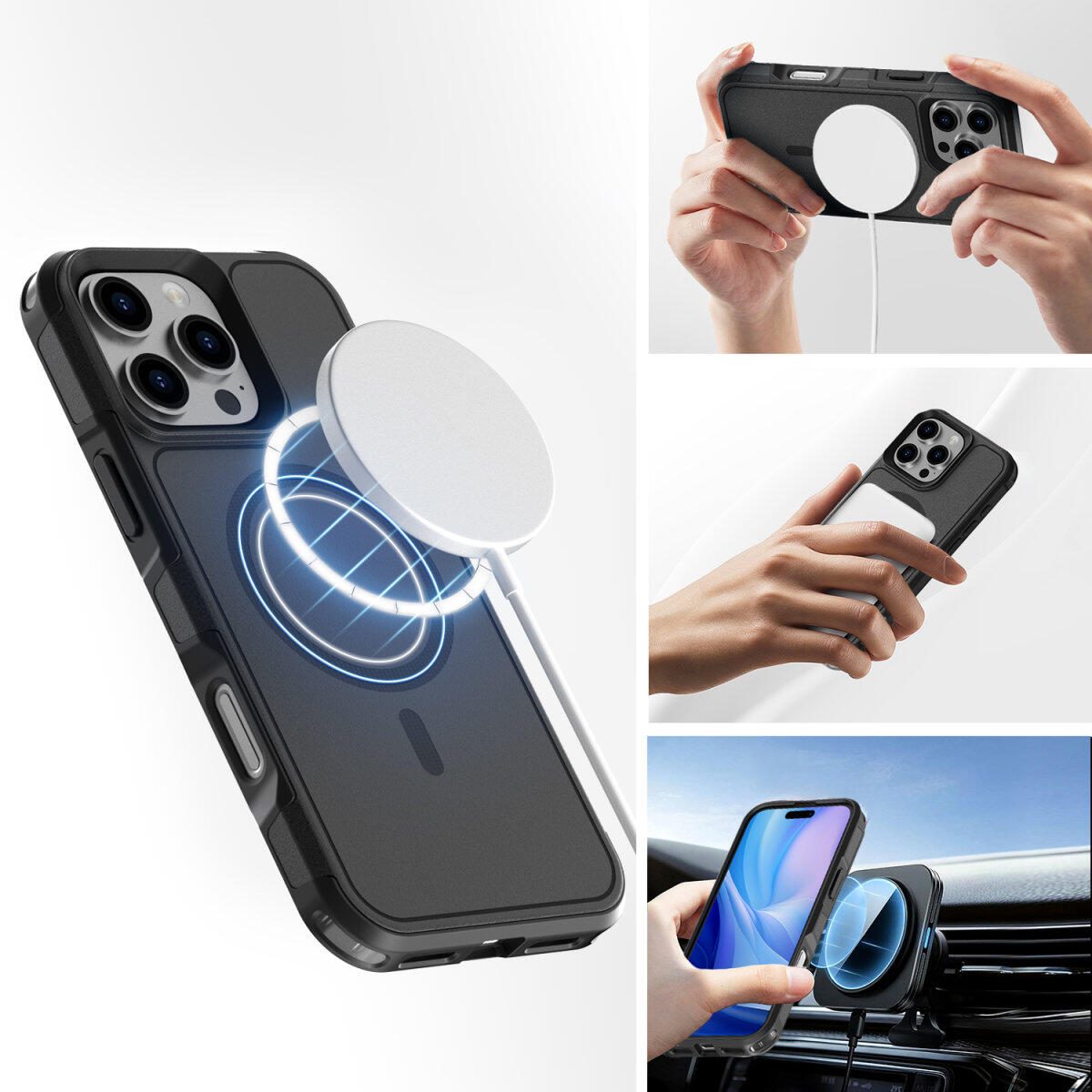 4smarts Defend Case für Apple iPhone 16 Pro Max MagSafe-kompatibel