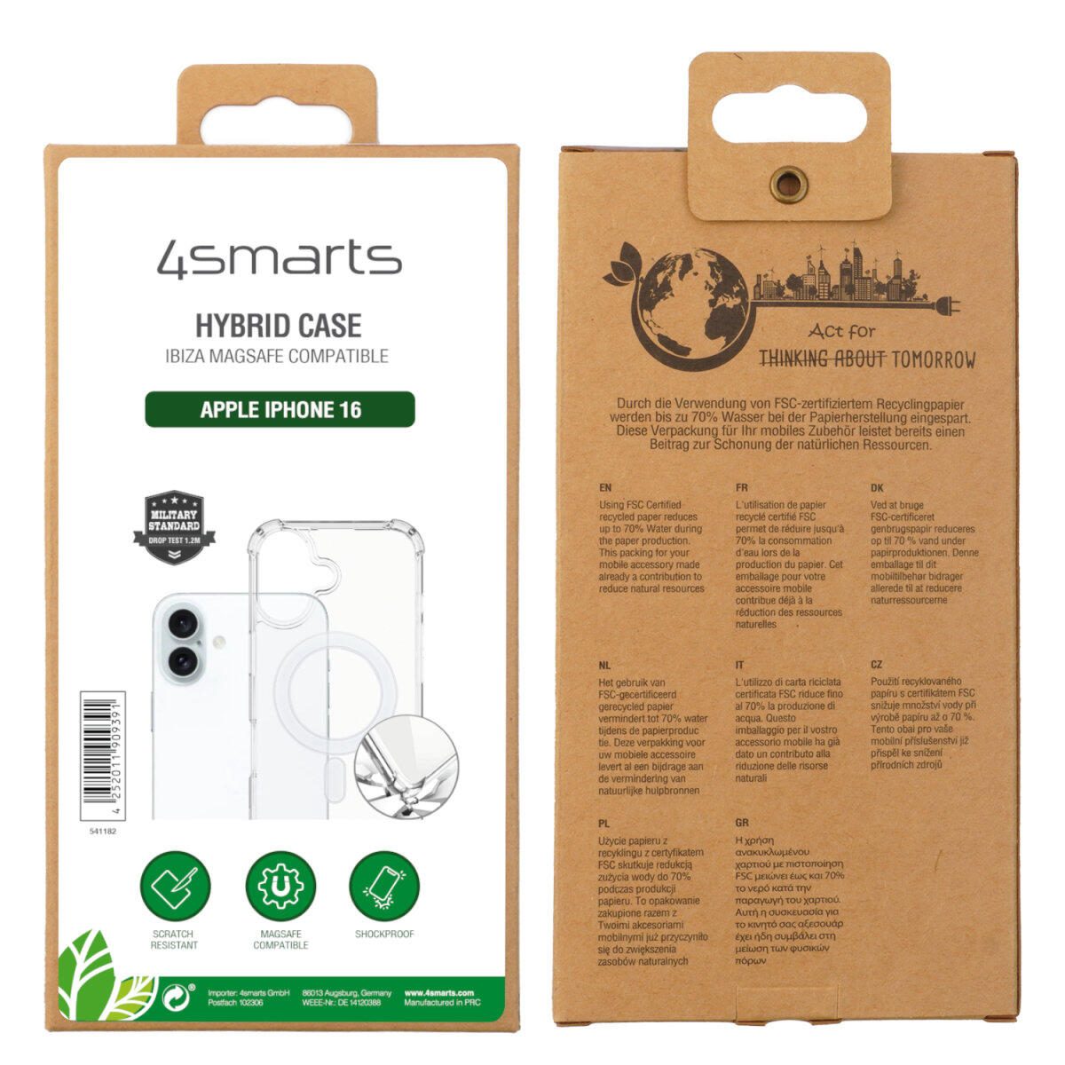 4smarts Hybrid Case Ibiza für Apple iPhone 16 MagSafe-kompatibel