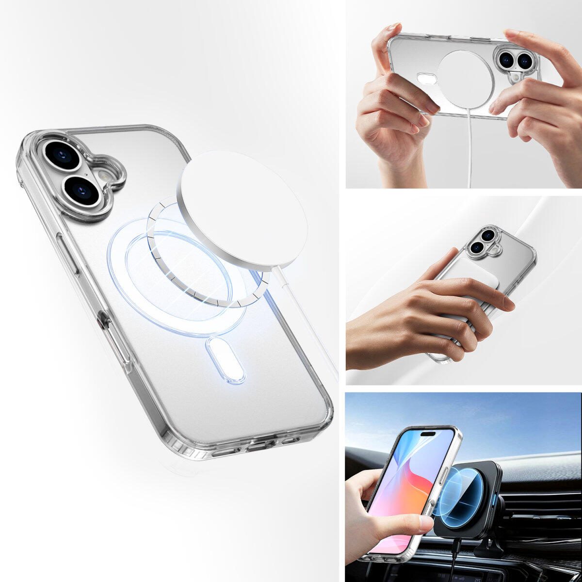 4smarts 360° Premium Protection Set für Apple iPhone 16 MagSafe-kompatibel