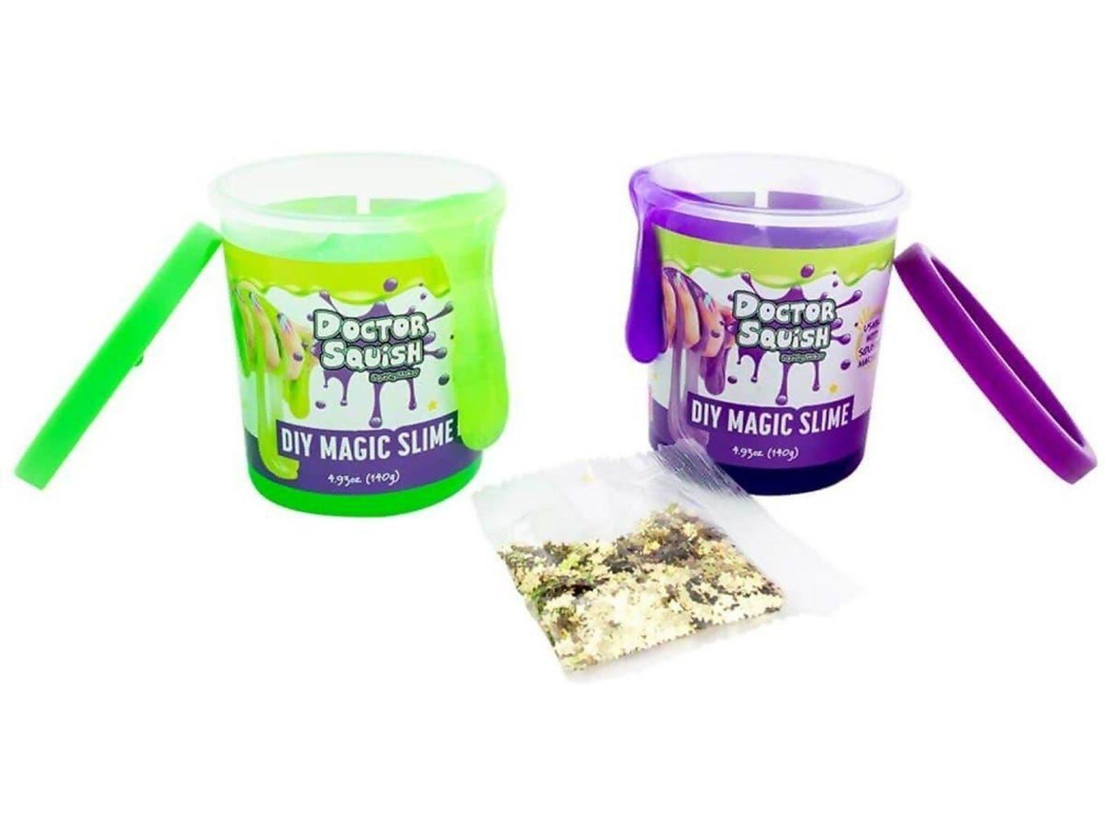 Boti Doctor Squish Slime Value Pack - Green and Purple. 240 grams