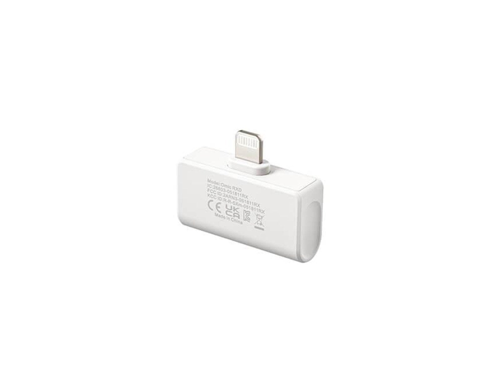 BOYA Wireless 2.4GHz Microphone x2 Omic-D Lightning White
