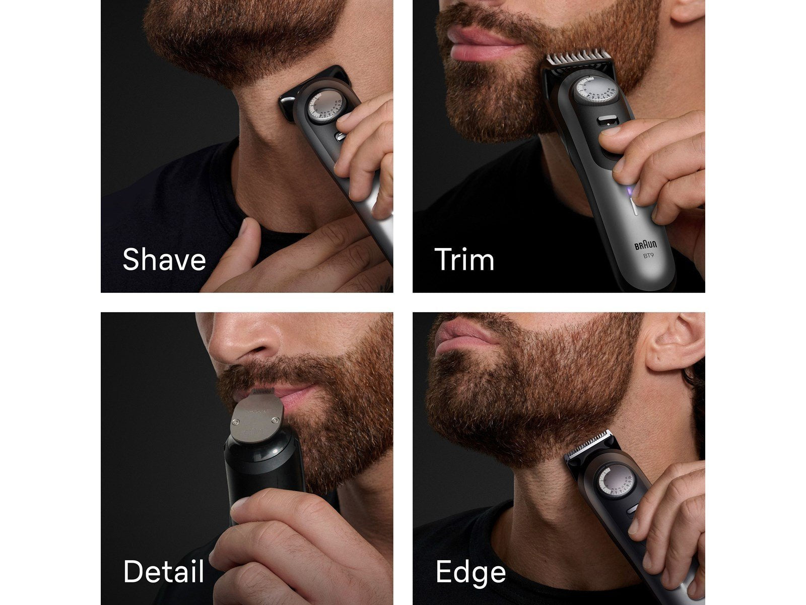 Braun Barttrimmer Styler BT 9520 - Satin Chrome