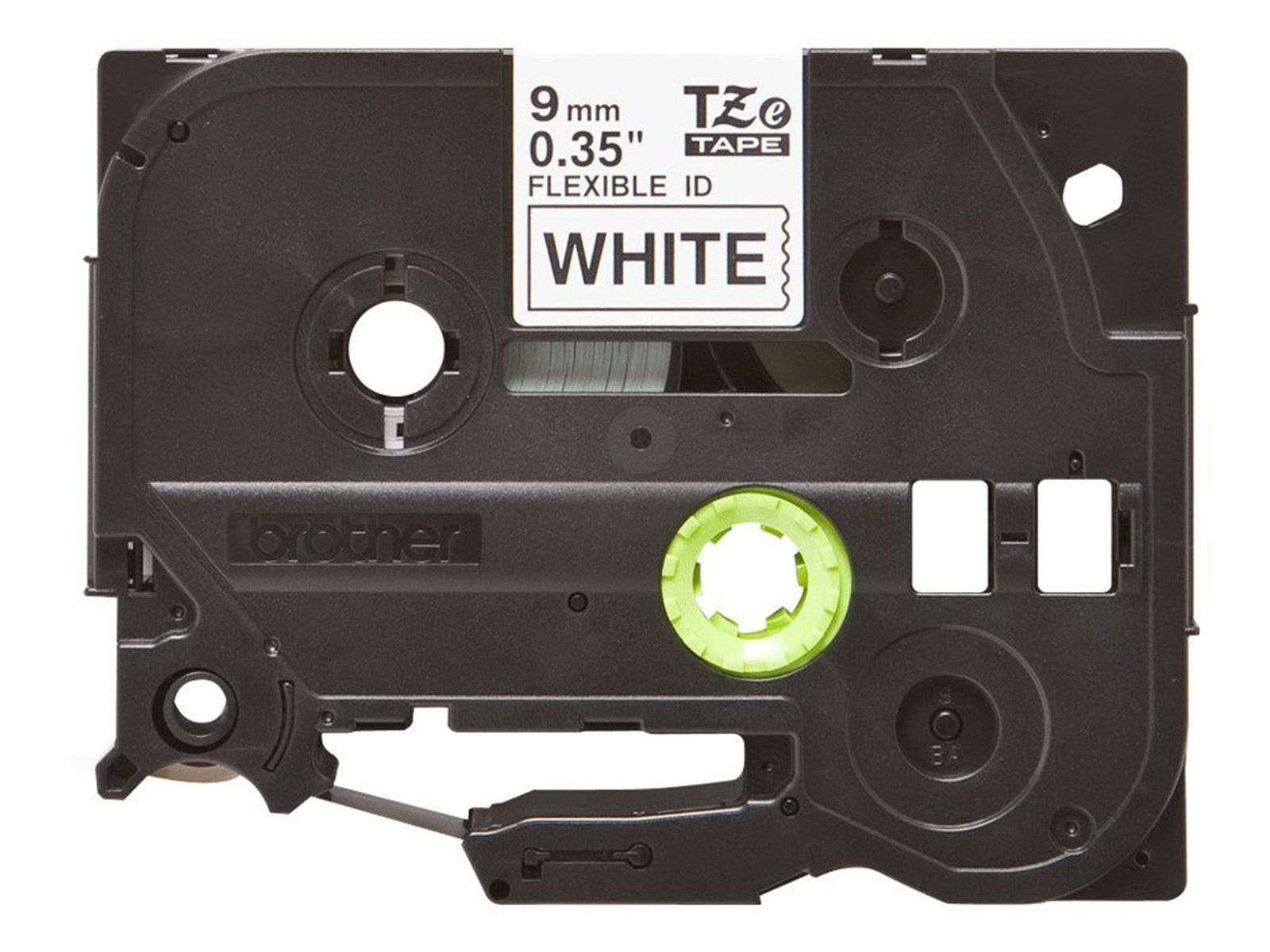 Brother 9 mm black/white tape-flexible