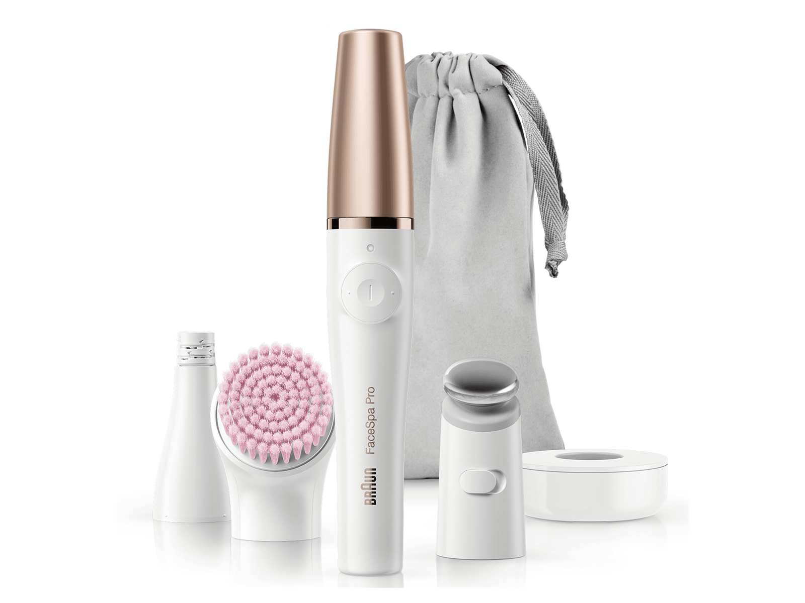 Braun Epilierer FaceSpa Pro 3-in-1 Beautygerät zur Epilation, Reinigung und Pflege