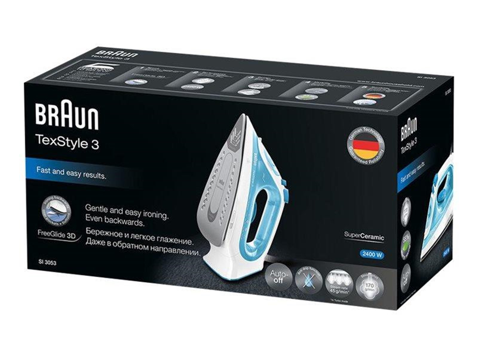 Braun Dampfbügeleisen TexStyle 3
