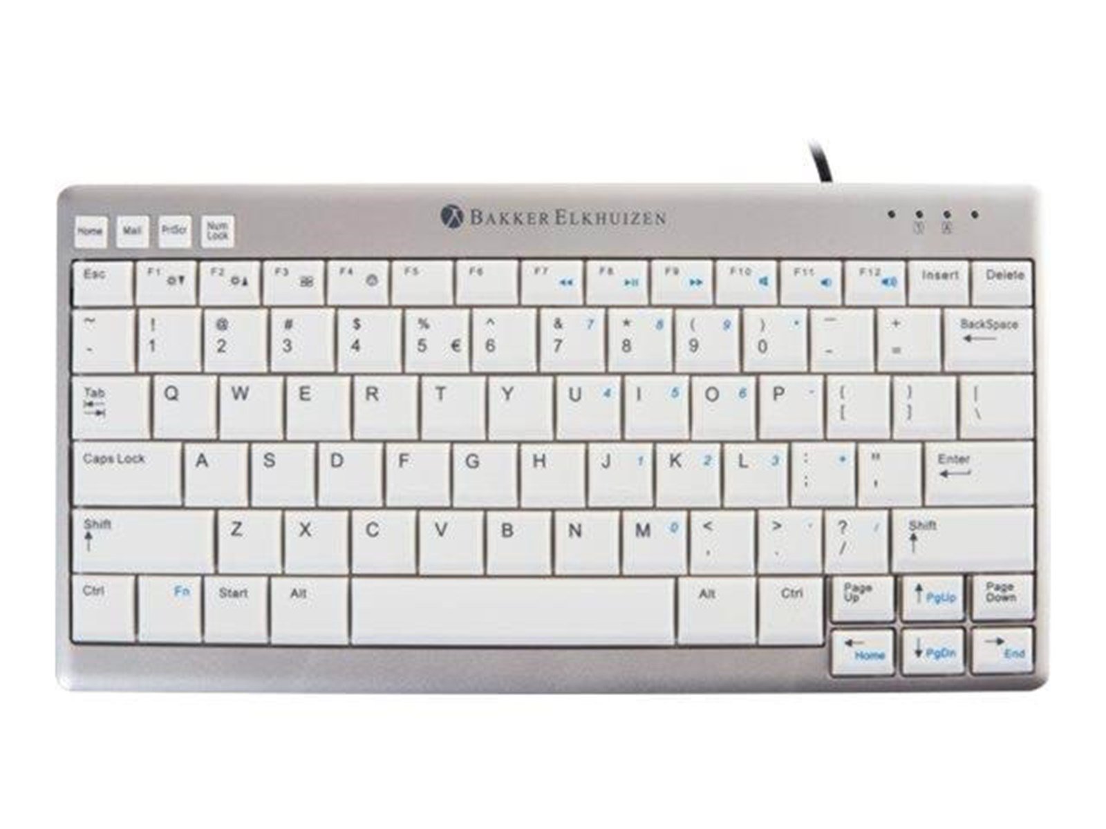 Bakker Elkhuizen UltraBoard 950 - keyboard - US / European - Tastaturen - Englisch - Silber