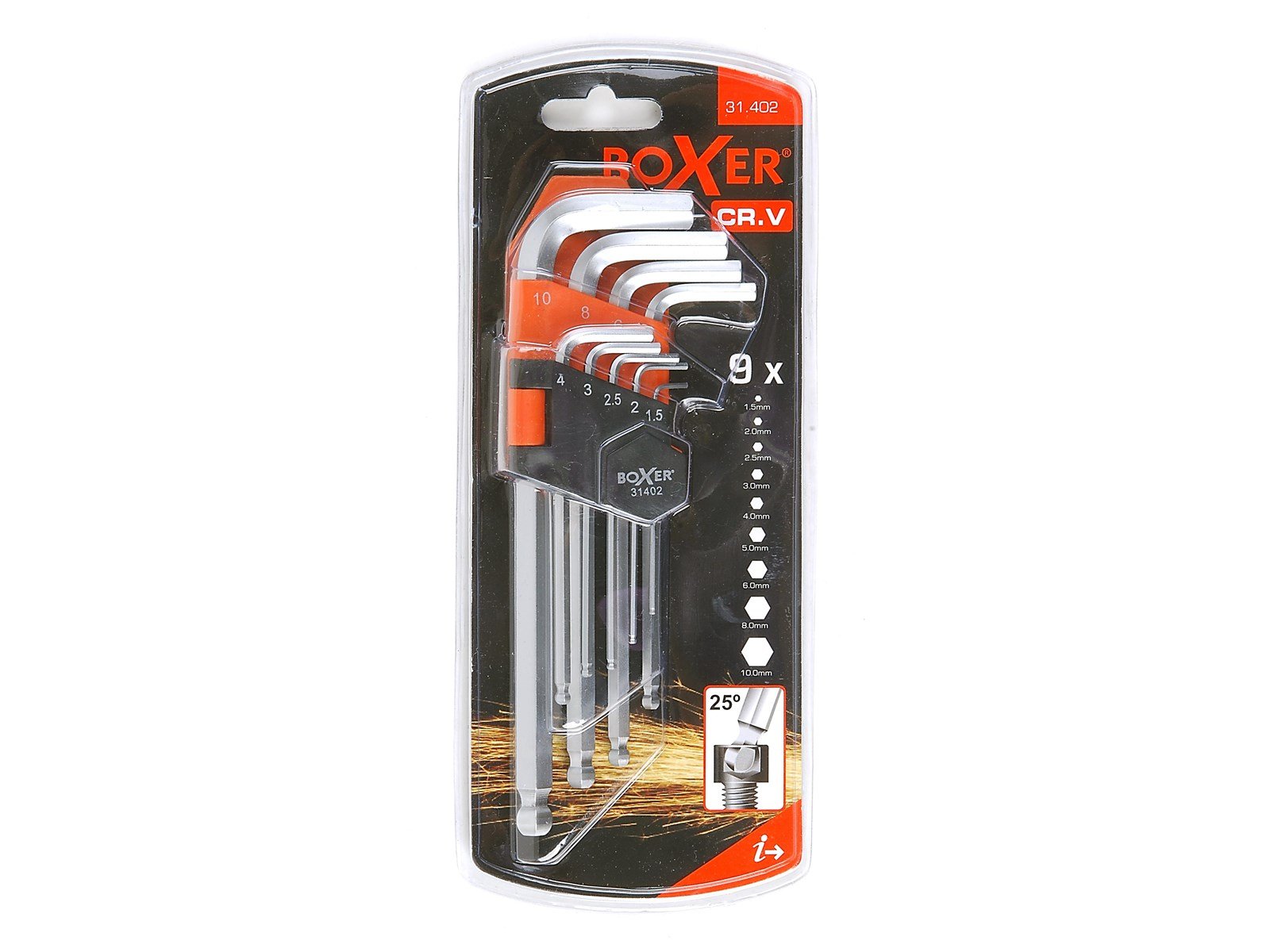 Boxer Allen key set 9 pieces
