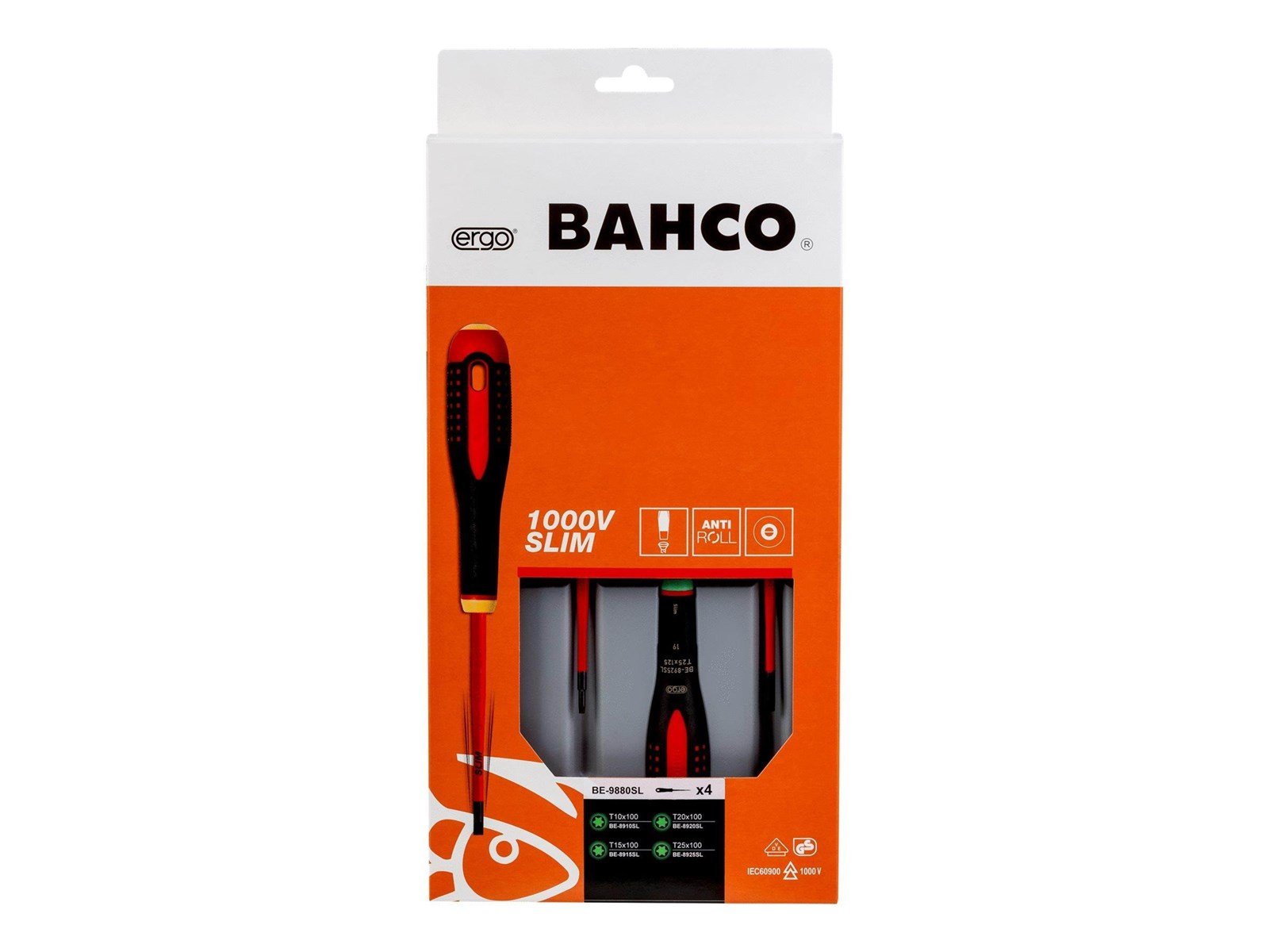 BAHCO Screwdriver set bahco ergo slim blade 4 pieces torx