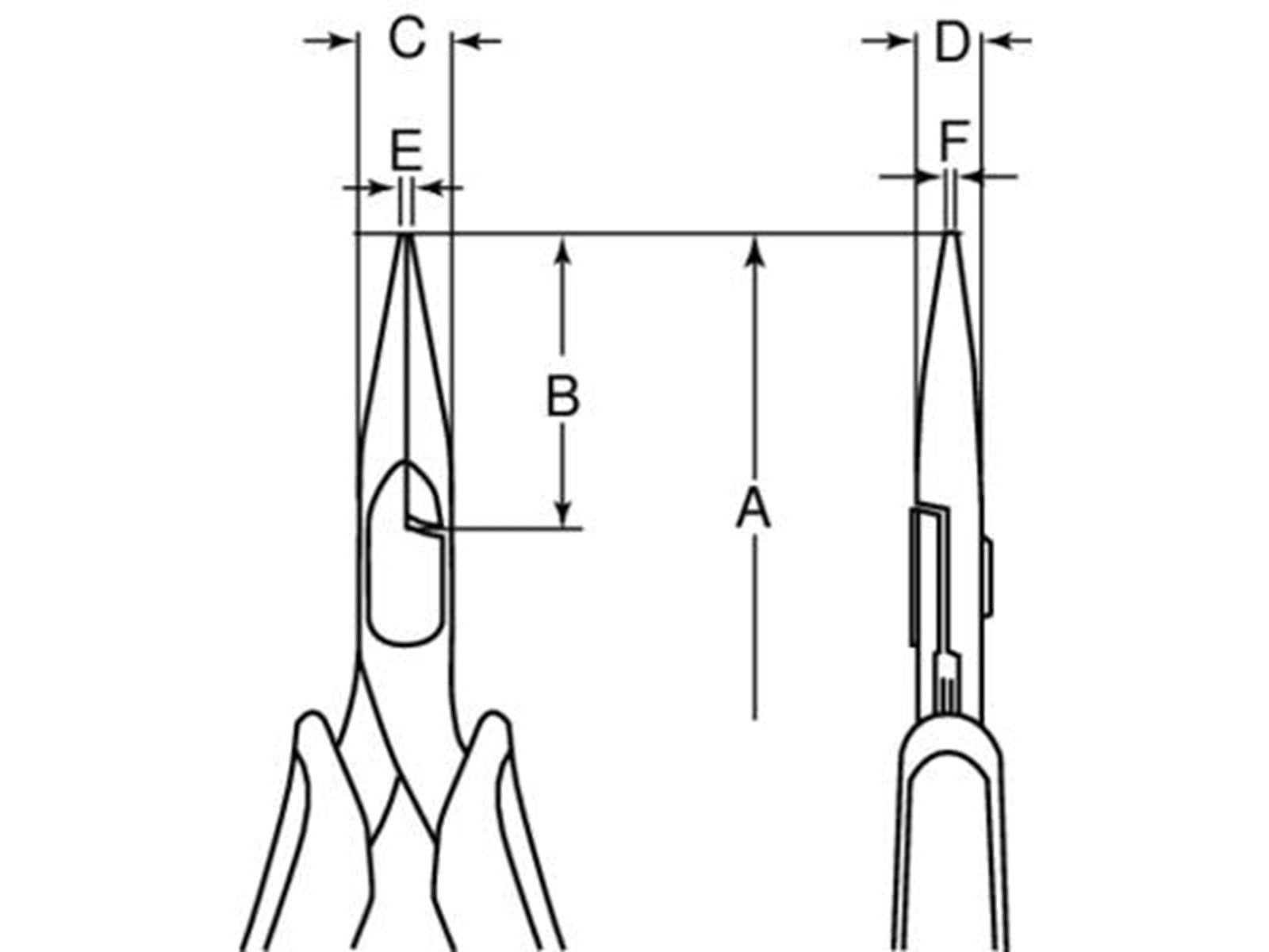 BAHCO Snipe nose plier 4831