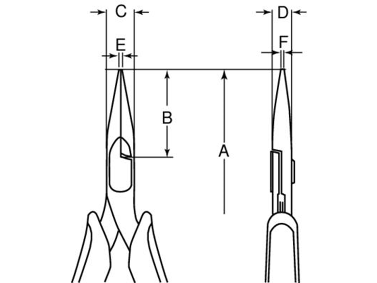 BAHCO Snipe nose plier 4831