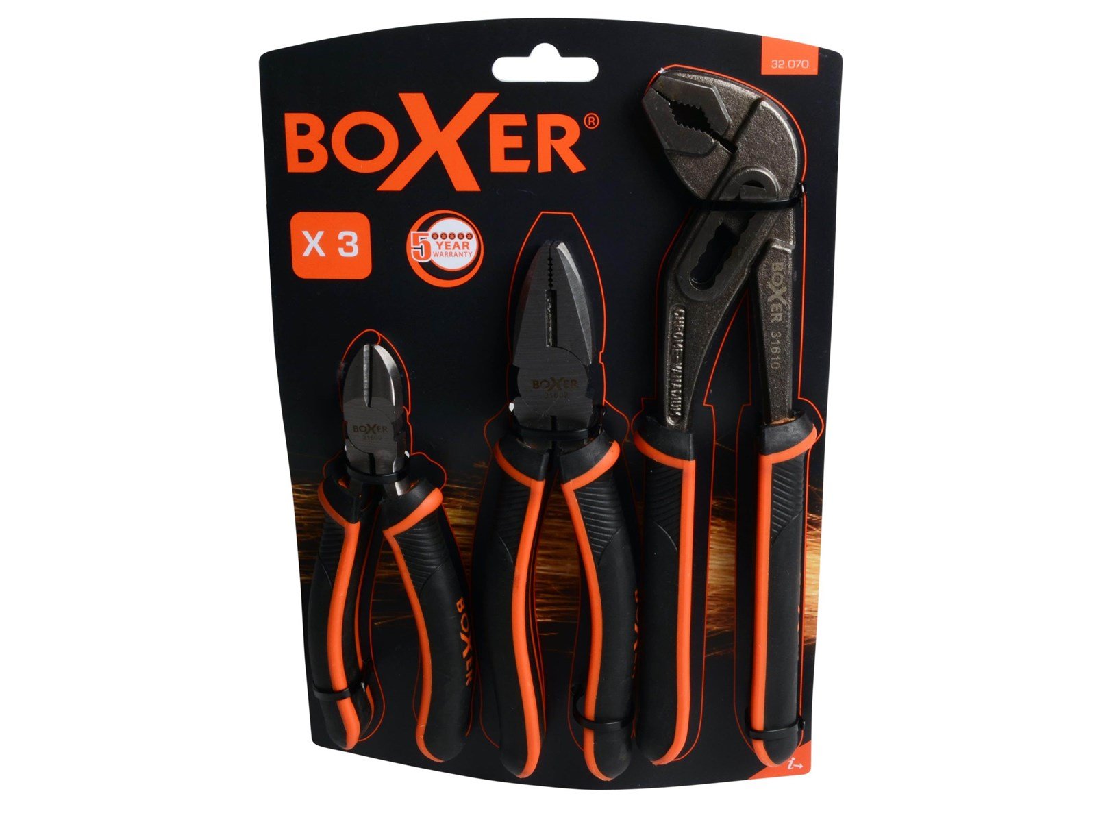 Boxer Set of pliers - 3pcs