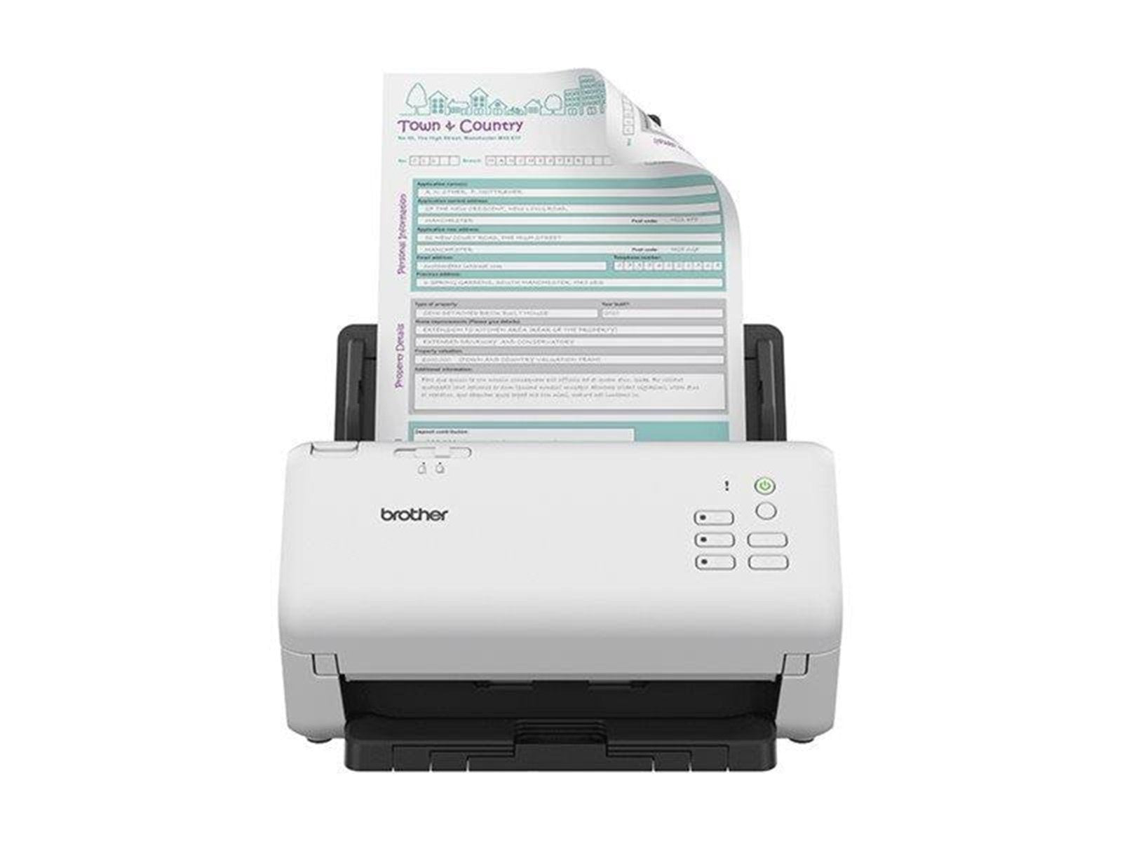 Brother ADS-4300N - document scanner - desktop - USB 3.0 Gigabit LAN USB 2.0 (Host)