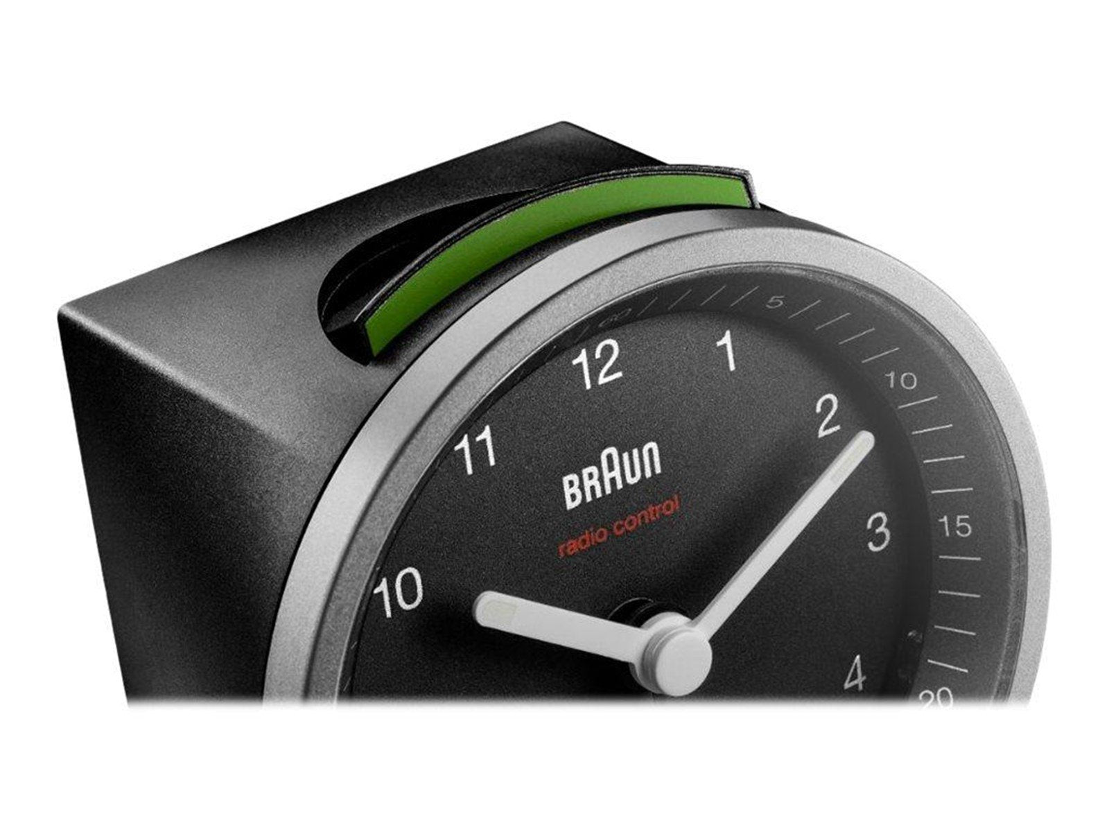 Braun BC07 - alarm clock - round - quartz - desktop - black