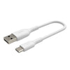 Belkin BoostCharge 15 cm USB-C/USB-A Kabel, weiß Belkin BoostCharge 15 cm USB-C/USB-A Kabel, weiß