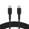 Belkin BoostCharge geflochtenes 1 m USB-C/USB-C Kabel, schwarz Belkin BoostCharge geflochtenes 1 m USB-C/USB-C Kabel, schwarz