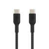 Belkin BoostCharge geflochtenes 1 m USB-C/USB-C Kabel, schwarz Belkin BoostCharge geflochtenes 1 m USB-C/USB-C Kabel, schwarz