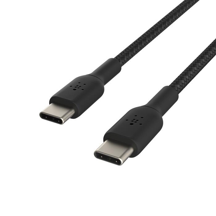 Belkin BoostCharge geflochtenes 1 m USB-C/USB-C Kabel, schwarz