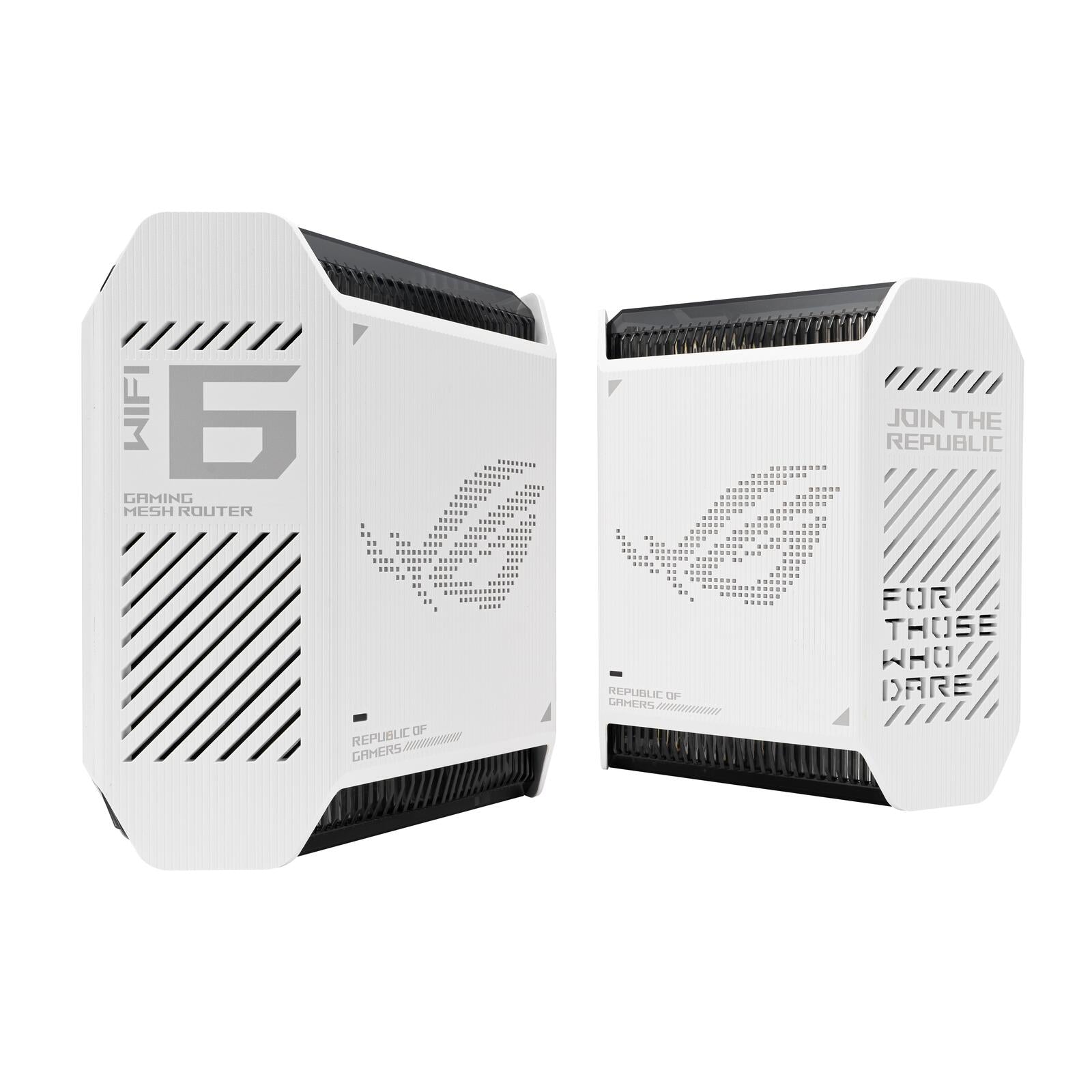 ASUS ROG Rapture GT6 AX10000 2er Set Tri-Band Gaming Mesh WiFi System kombinierbarer Router (Tethering als 4G und 5G Rou