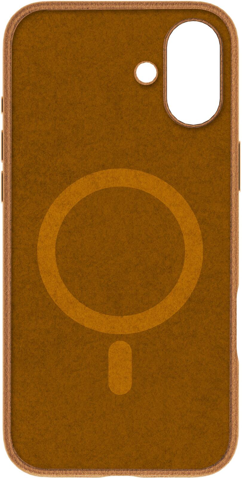 eSTUFF iPhone 16 INFINITE VENICE Magnetic Leather Cover - Brown