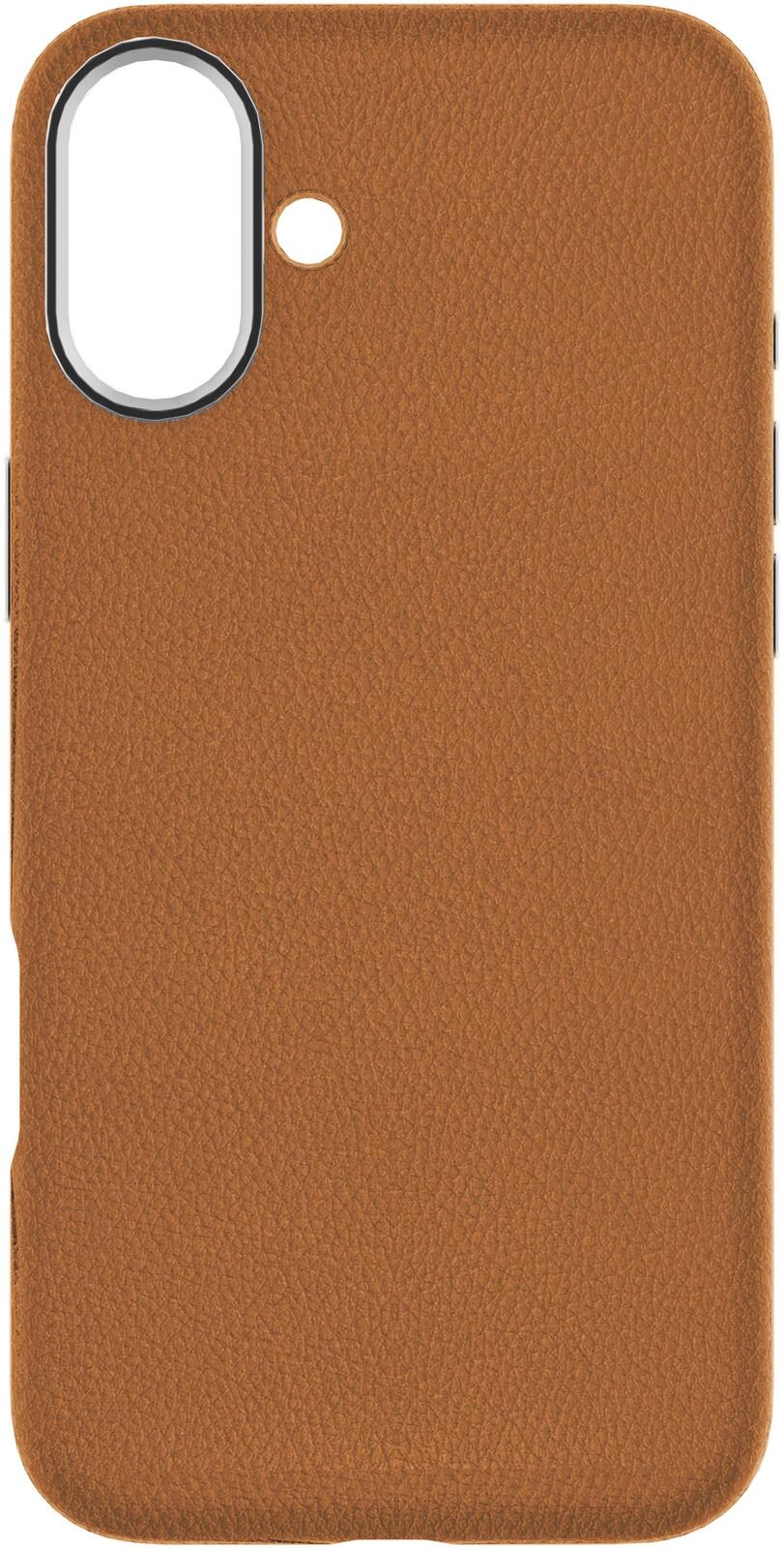 eSTUFF iPhone 16 INFINITE VENICE Magnetic Leather Cover - Brown