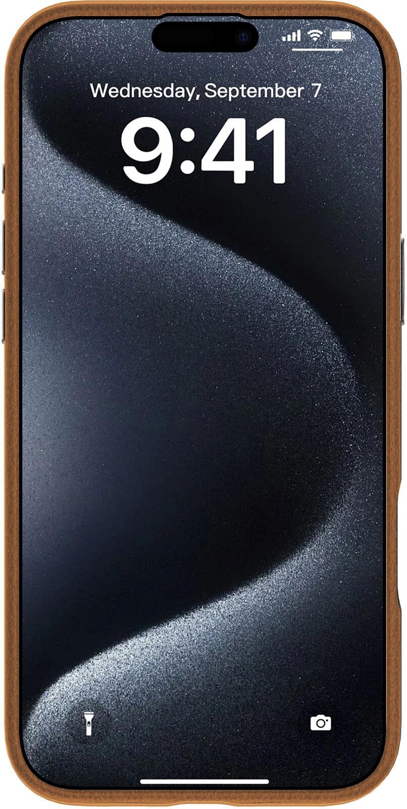 eSTUFF iPhone 16 INFINITE VENICE Magnetic Leather Cover - Brown