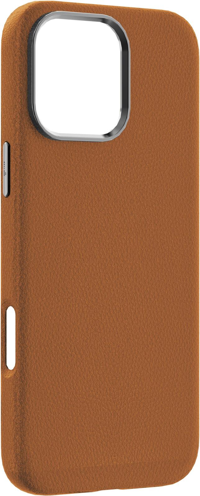 eSTUFF iPhone 16 Pro INFINITE VENICE Magnetic Leather Cover - Brown