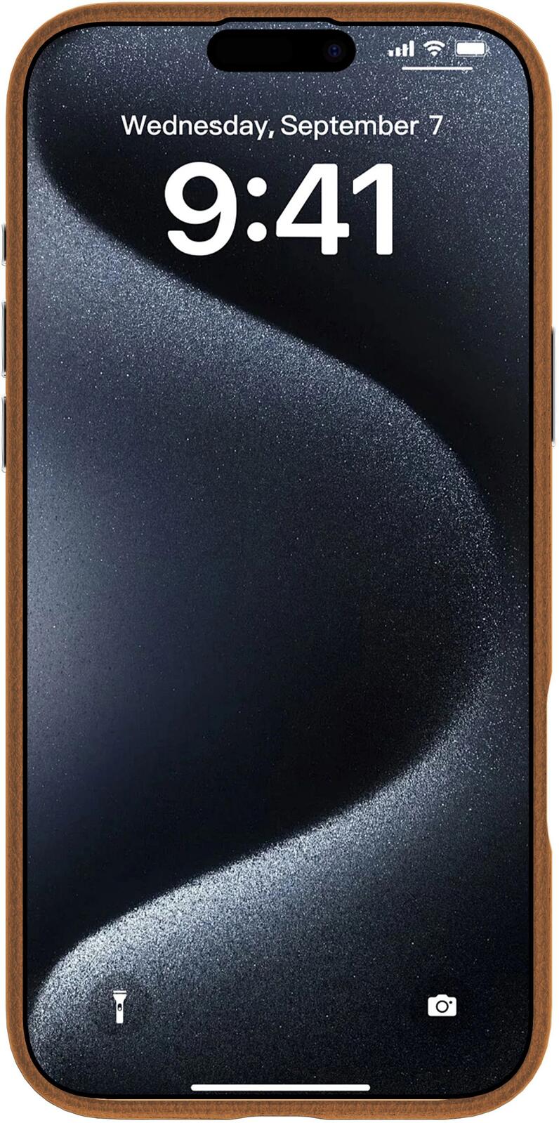 eSTUFF iPhone 16 Pro INFINITE VENICE Magnetic Leather Cover - Brown