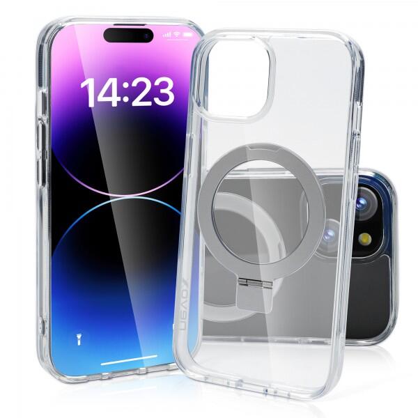 nevox StyleShell SHOCKFlex Stand für iPhone 14 - Transparent