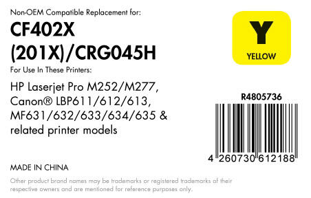 OFFICE-Partner Premium Toner recycelt - alternativ zu HP 201X (CF402X) - gelb