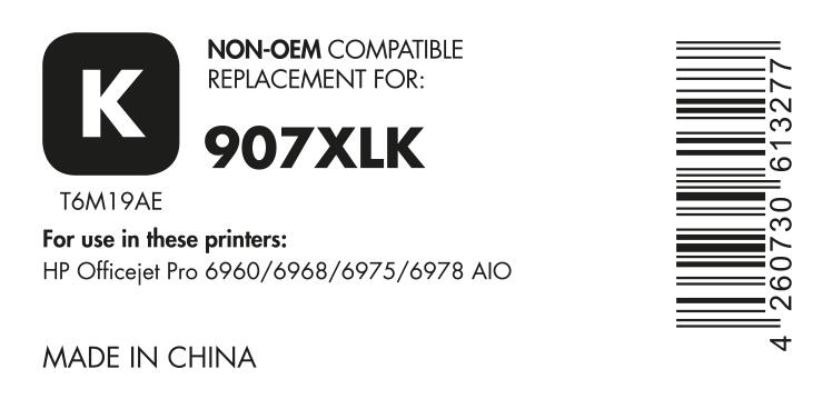 OFFICE-Partner Premium Druckerpatrone recycelt - alternativ zu HP 907XL (T6M19AE) - schwarz