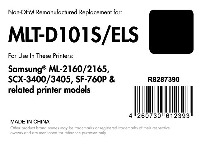OFFICE-Partner Premium Toner recycelt - alternativ zu Samsung MLT-D101S/ELS - schwarz