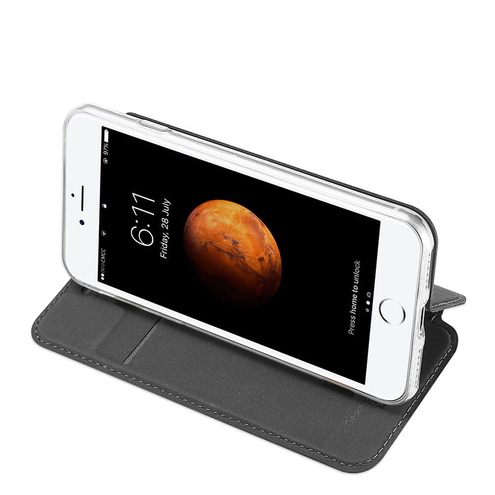 Nevox Vario Series Bookcase für das Apple iPhone SE 2022/2020/8/7 - Basaltgrau