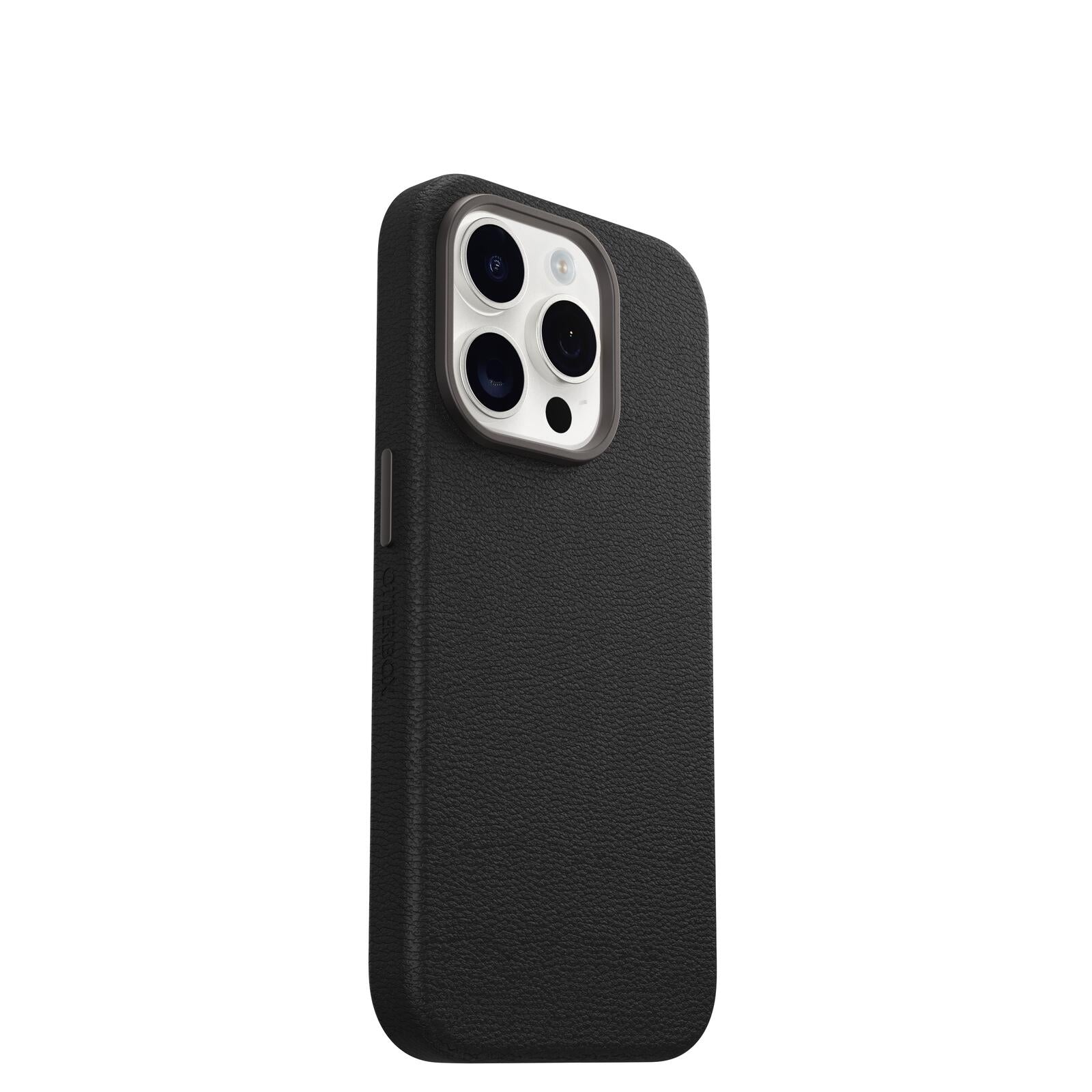 OtterBox Symmetry Cactus Leather Apple 15 iPhone Pro Noir Ash - black