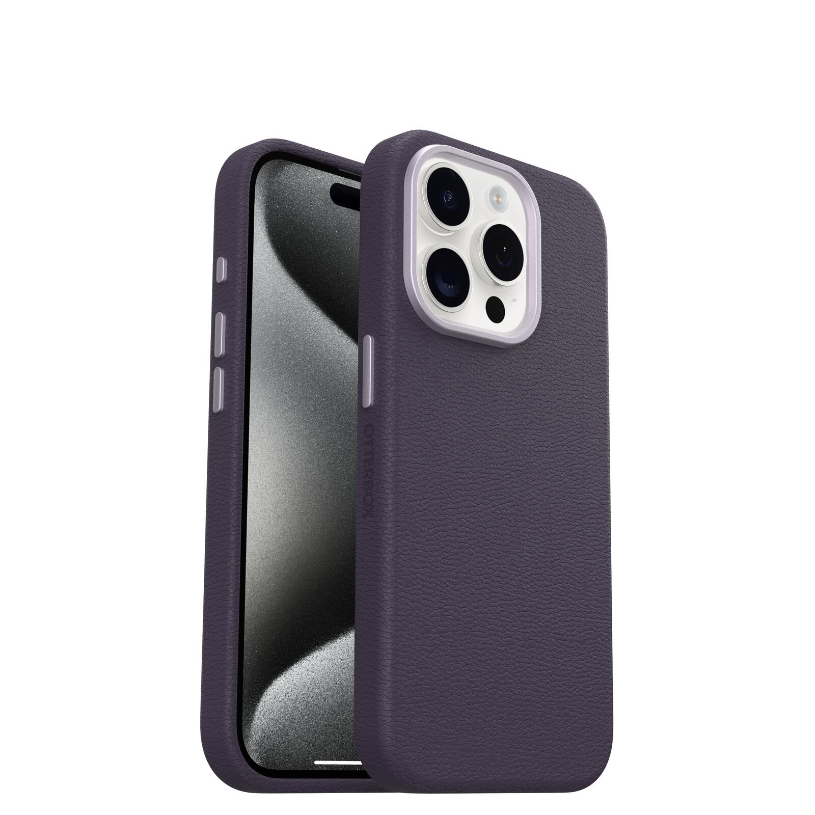 OtterBox Symmetry Cactus Leather Apple 15 iPhone Pro Plum Luxe - purple