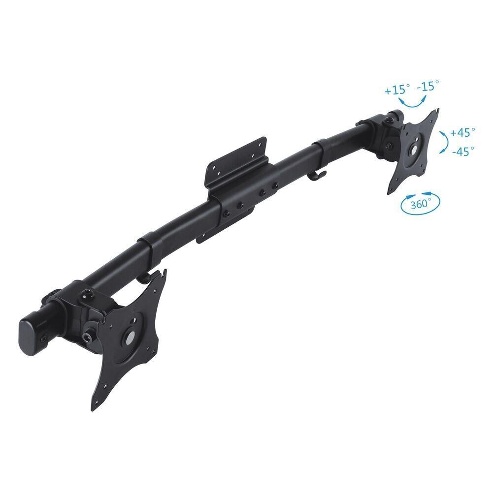 PureMounts Adapter Schreibtisch Halterung VESA75/100 auf 2x VESA75/100