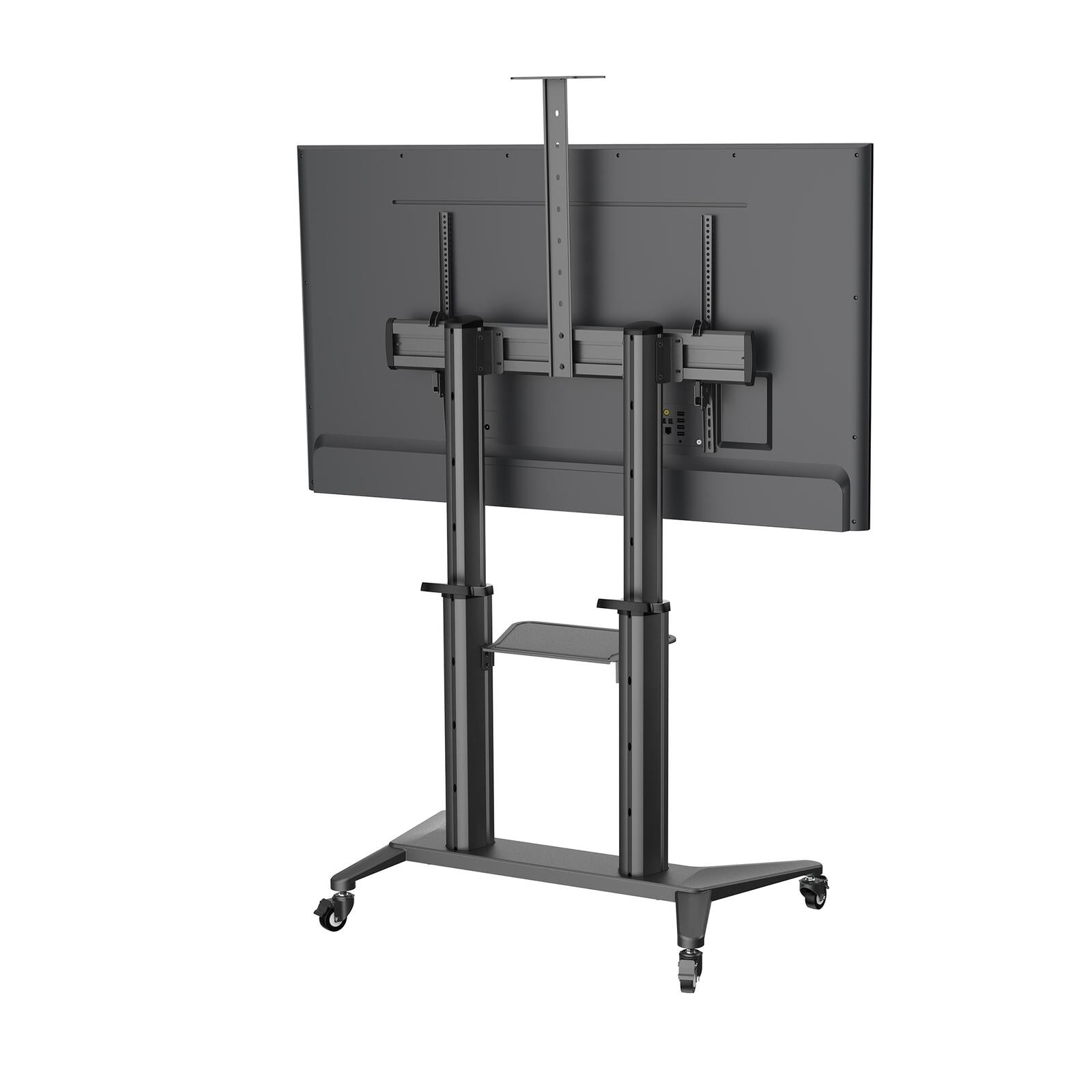 PureMounts Premium TV Cart - Single Display bis 120', schwarz