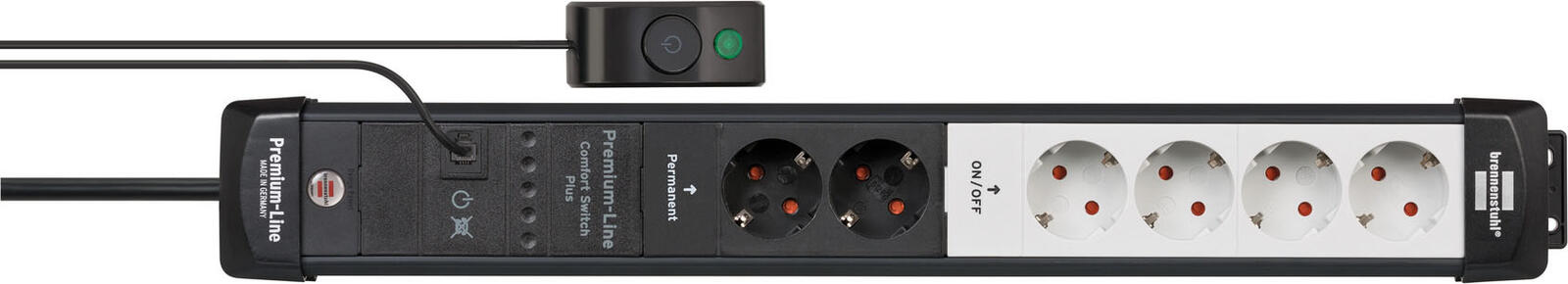 brennenstuhl Steckdosenleiste mit Fußschalter Premium-Line Comfort Switch Plus 3 m
