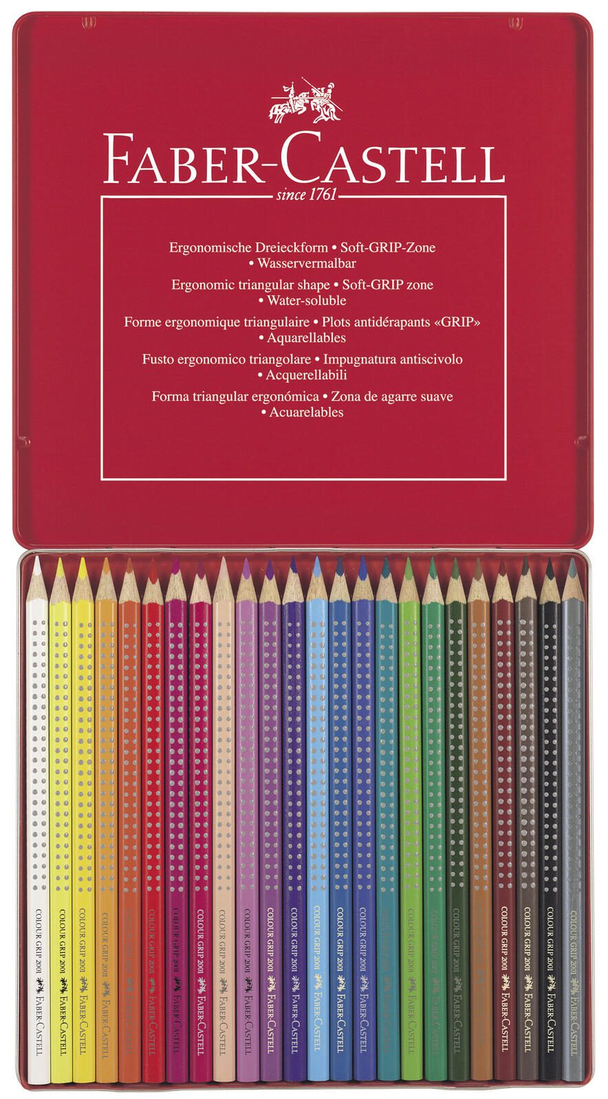 FABER-CASTELL Buntstifte Colour GRIP Mehrfarbig