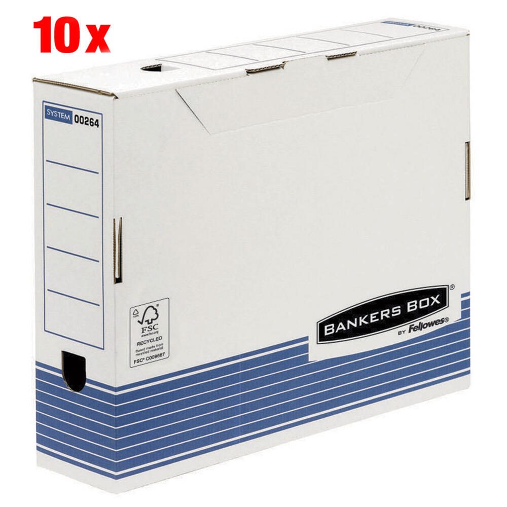 Bankers Box Archivboxen für Ordner 8,0 x 26,5 x 32,7 cm