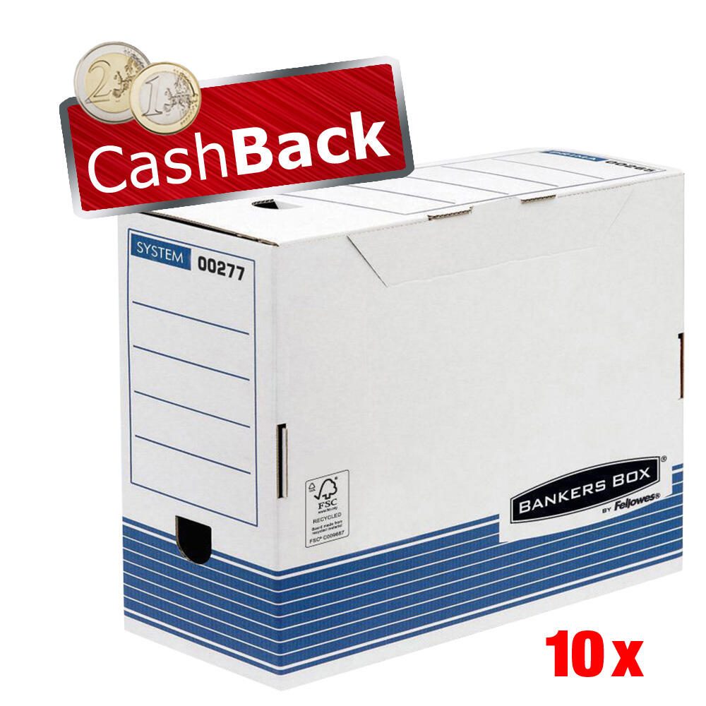 Bankers Box Archivboxen für Ordner 15,5 x 26,5 x 32,7 cm