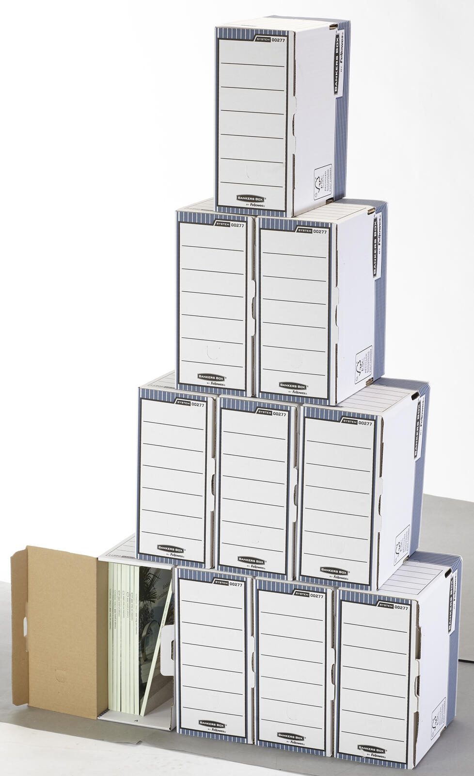 Bankers Box Archivboxen für Ordner 15,5 x 26,5 x 32,7 cm