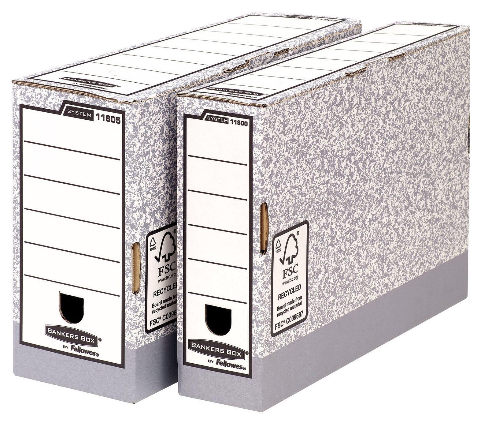 Bankers Box Archivboxen für Ordner 11,1 x 32,7 x 26,5 cm