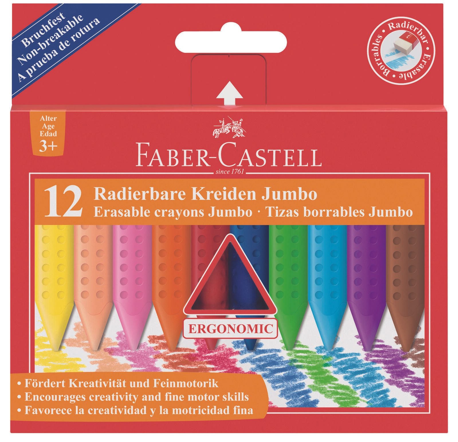 FABER-CASTELL Wachsmalstifte 12St.